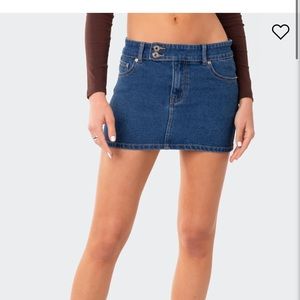 Edikted denim skirt